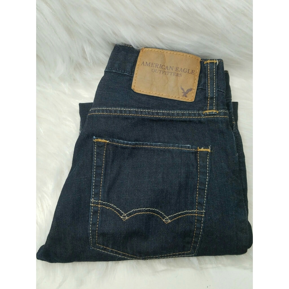 American Eagle Original Straight Dark Wash Jeans